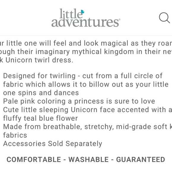 Little Adventures Pink Unicorn Twirl Dress with Unicorn Headband - Picture 3 of 16